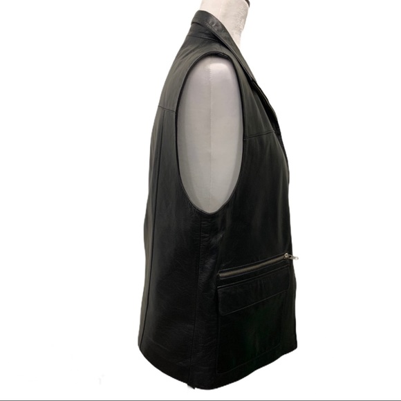 Alligator Italian Classic Leather Vest - Picture 4 of 6